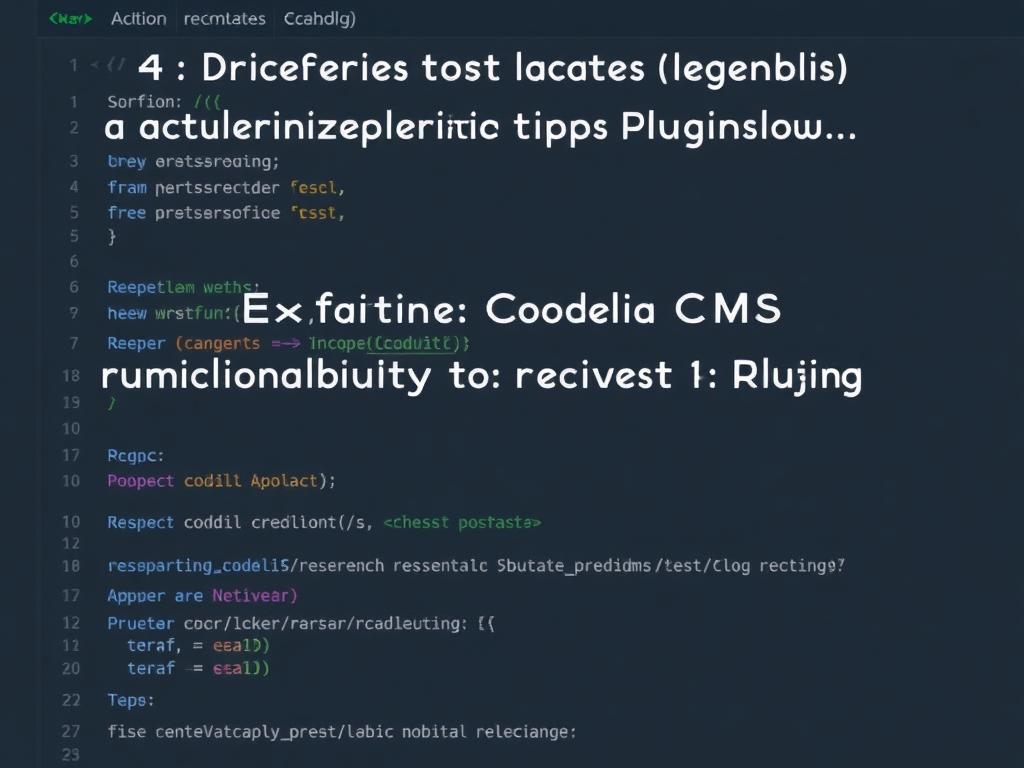     Extending Codelia CMS Functionality with Custom Plugins. Step 4: Activating and Testing the Plugin
