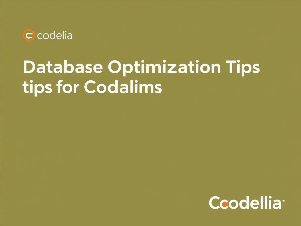     Database Optimization Tips for Codelia CMS. Leveraging Codelia CMS-Specific Features for Optimization