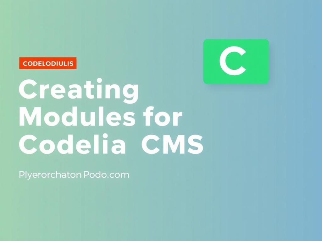     Creating Custom Modules for Codelia CMS. Step-by-Step: How to Create Custom Modules for Codelia CMS