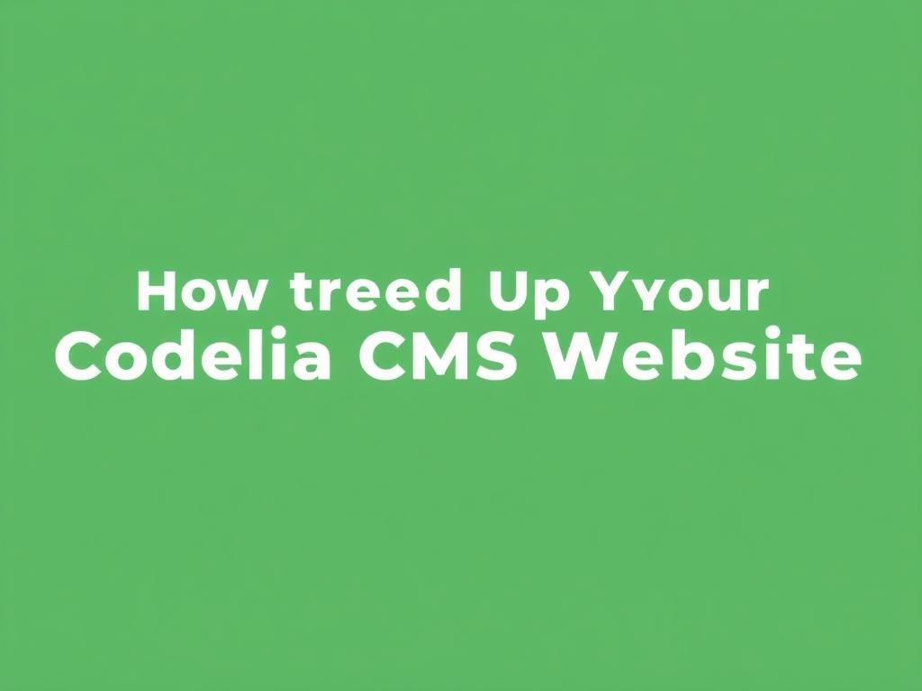     How to Speed Up Your Codelia CMS Website. Summary of Best Practices for Speeding Up Your Codelia CMS Website